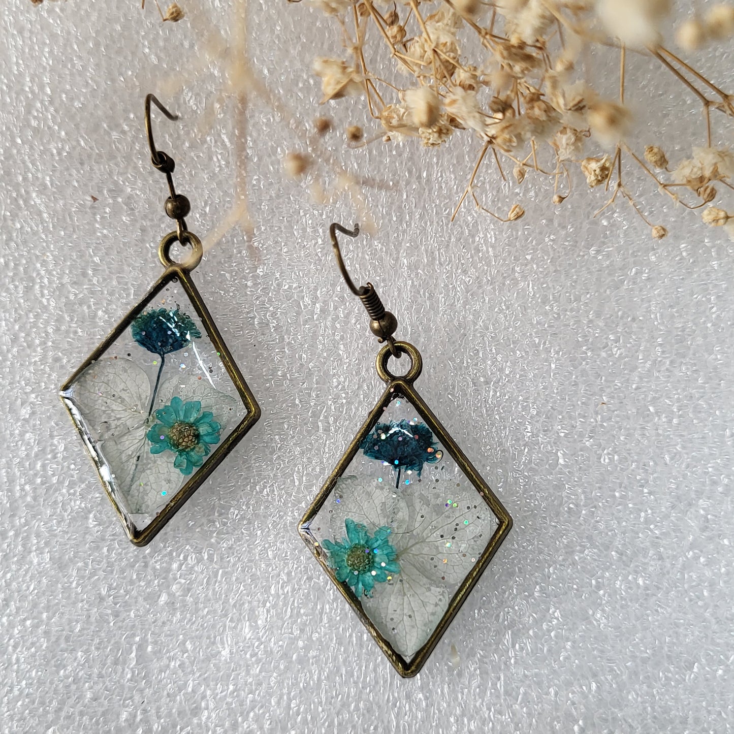 Teal Garden Resin Drops