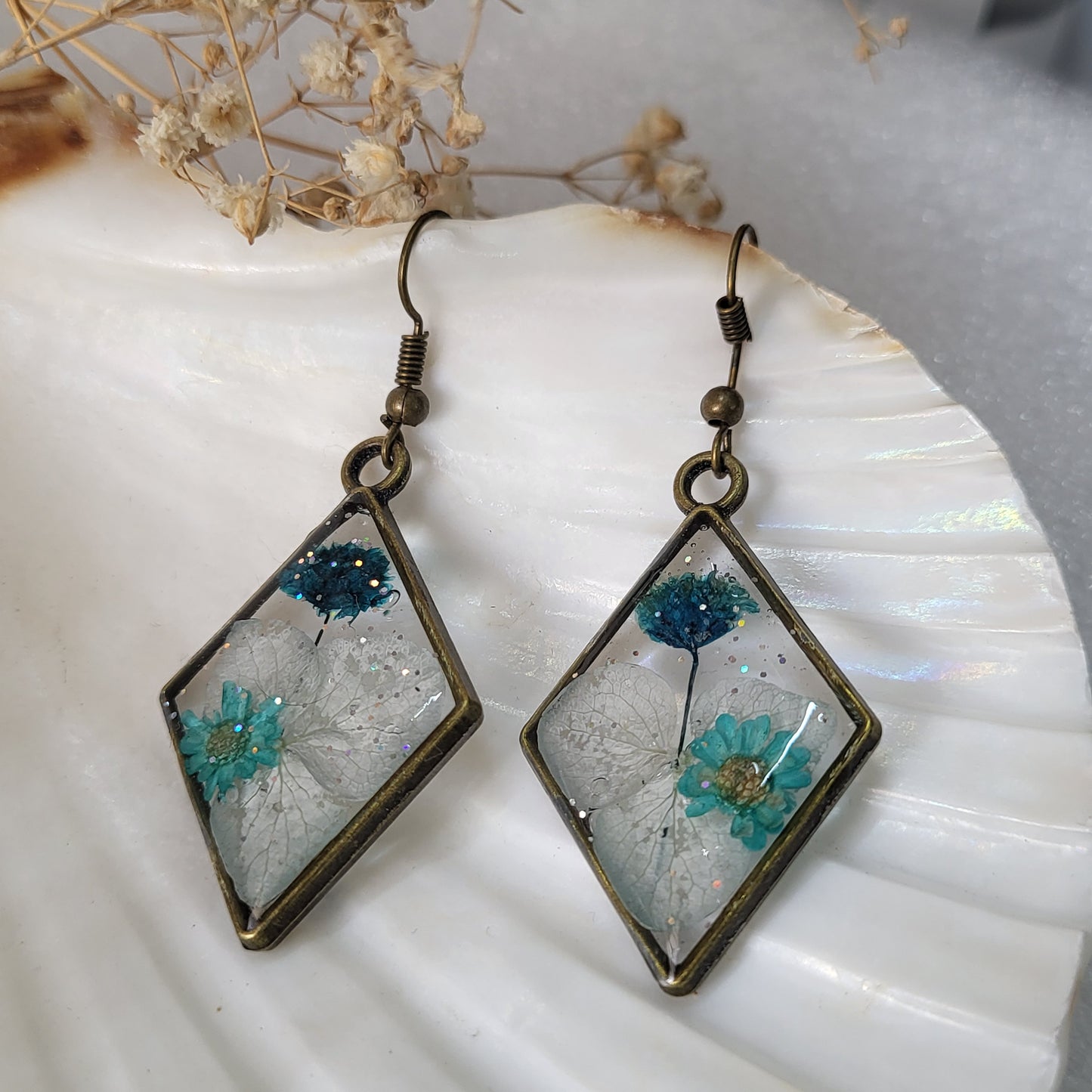 Teal Garden Resin Drops