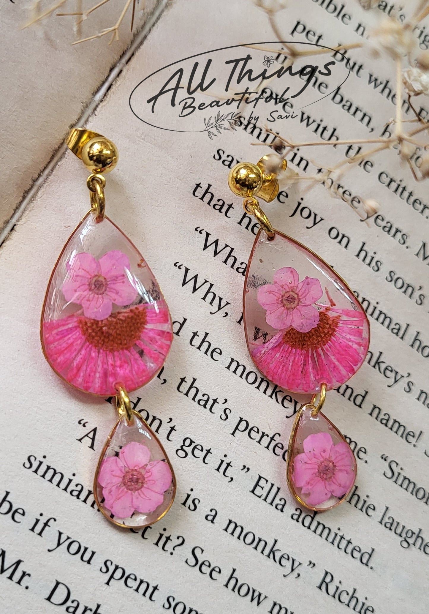 Cherry Bloom Danglers