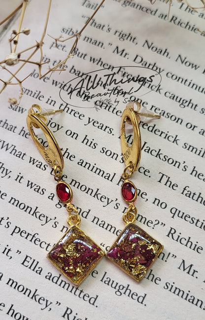 Garnet Glow Earrings