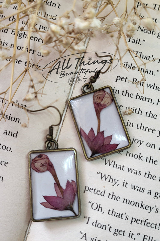 Pink Bloom Tale Earrings