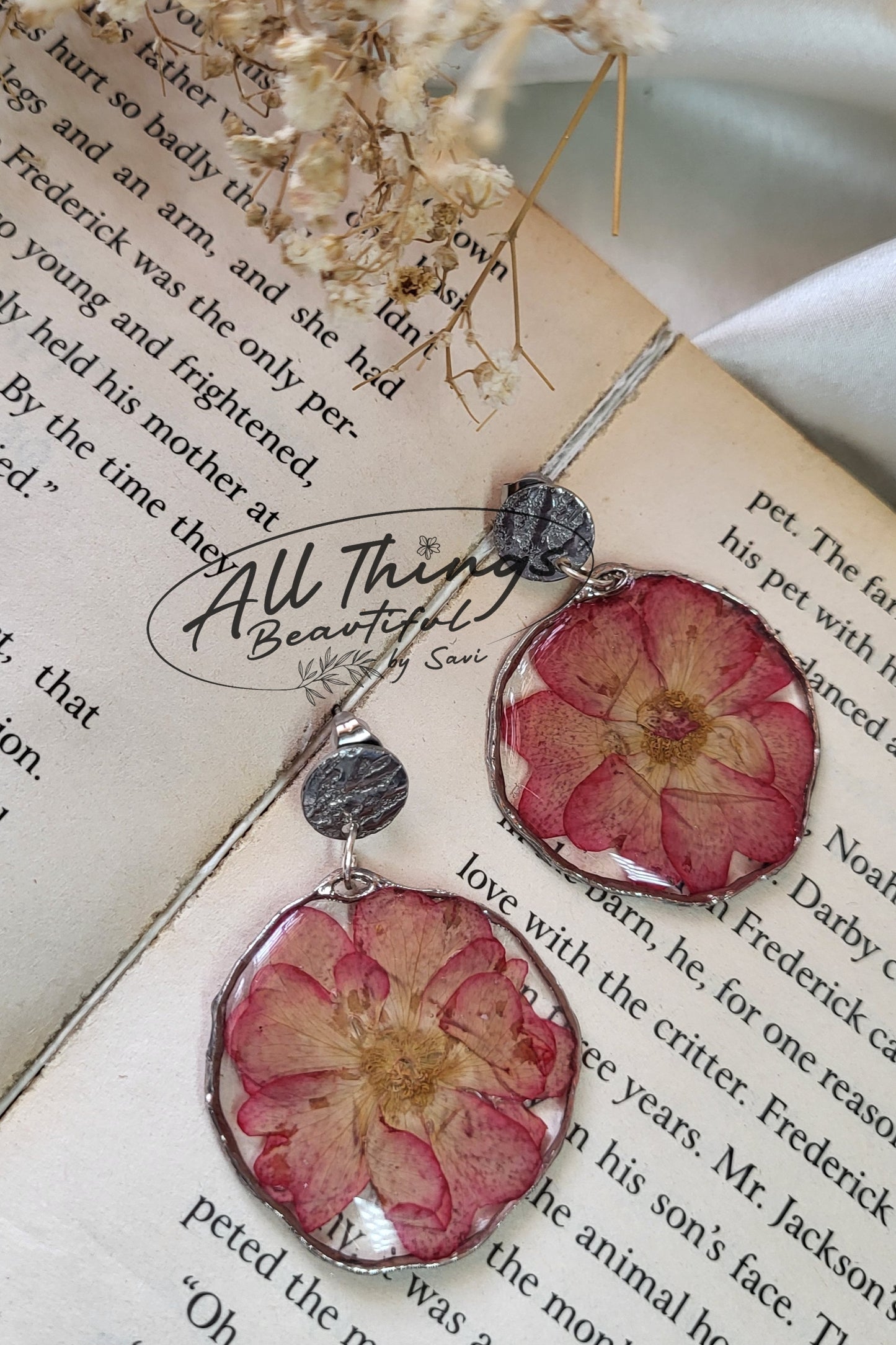Blooming Rose Danglers
