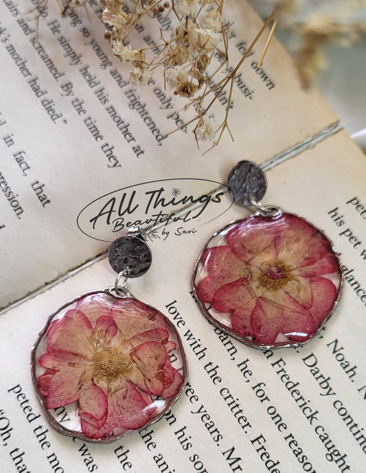 Blooming Rose Danglers