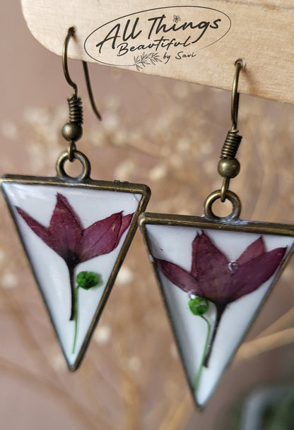 Pink Bloom Tale Earrings