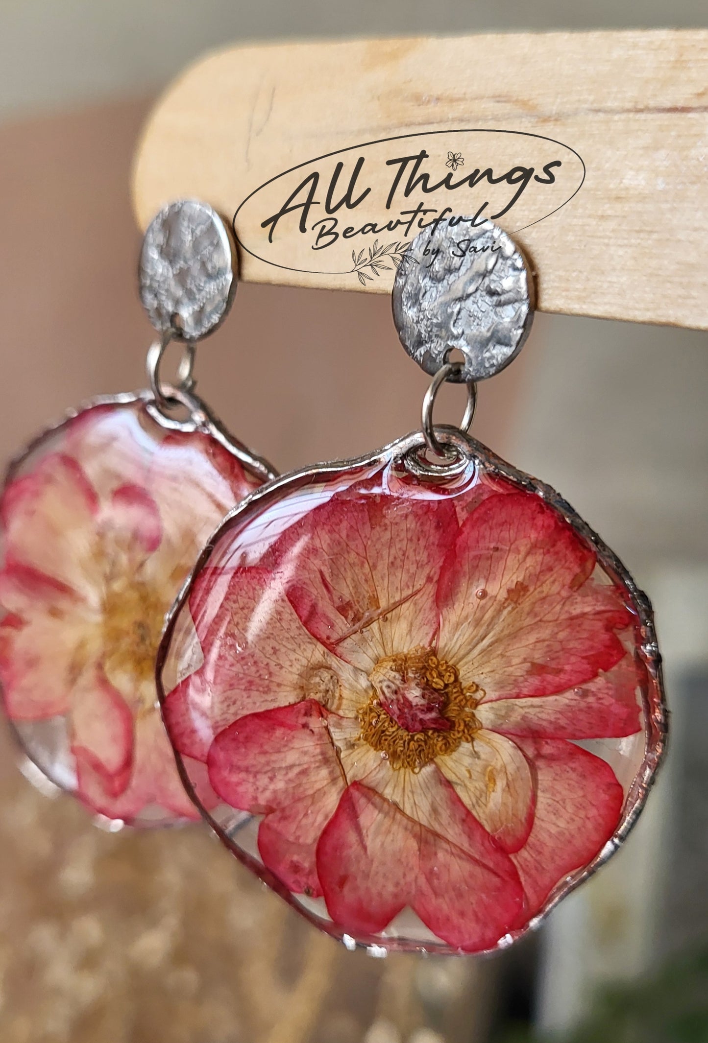 Blooming Rose Danglers
