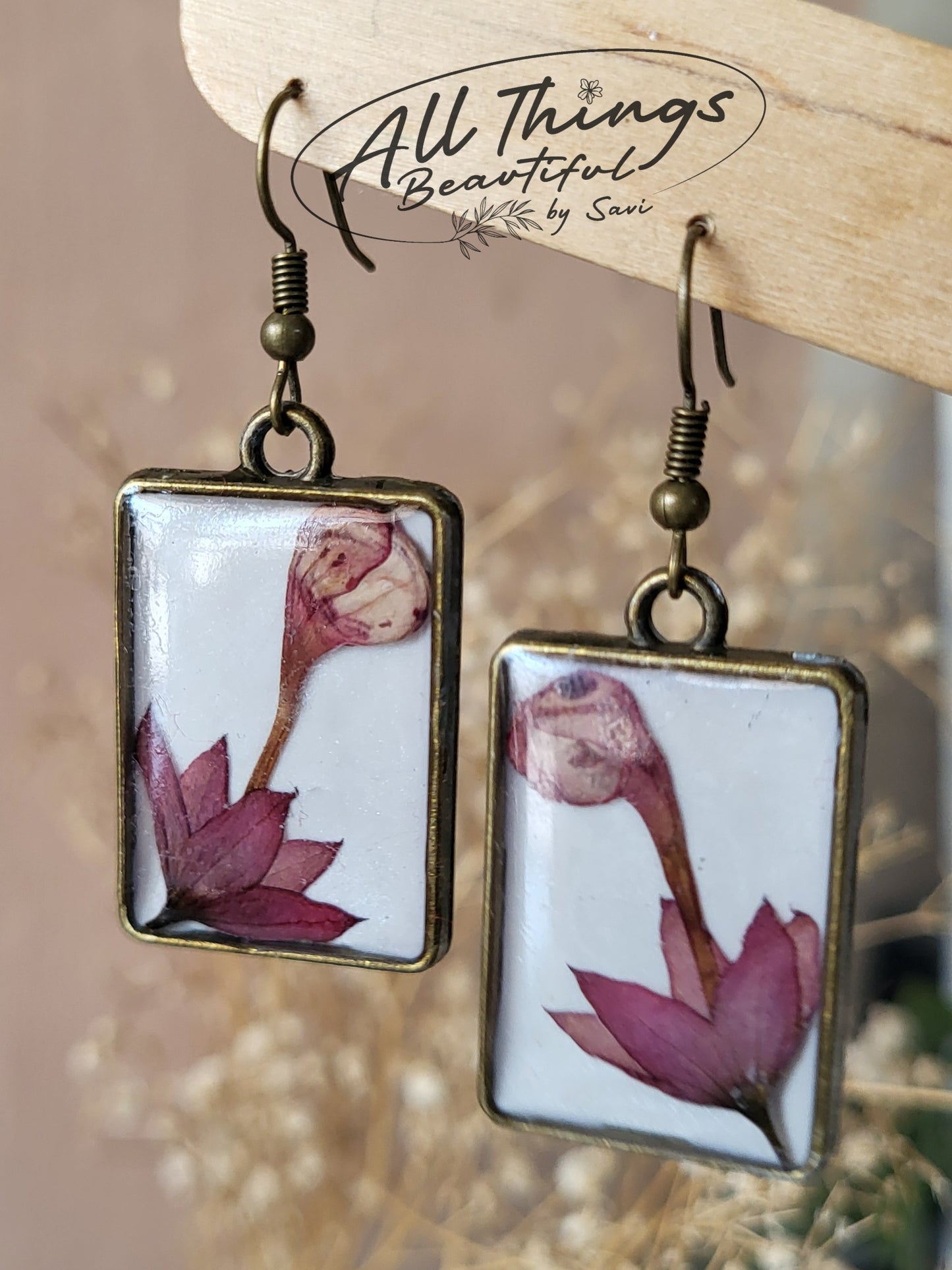 Pink Bloom Tale Earrings