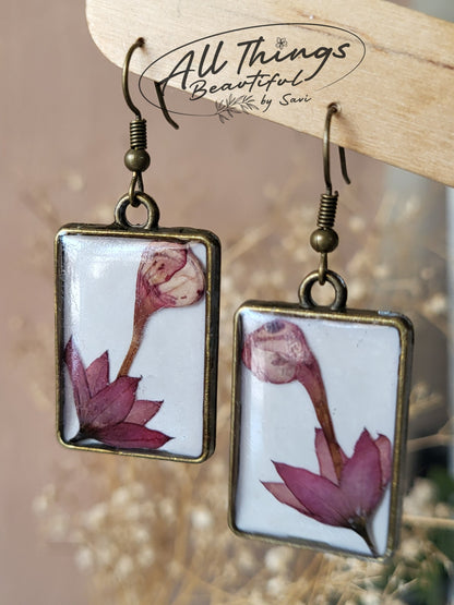 Pink Bloom Tale Earrings
