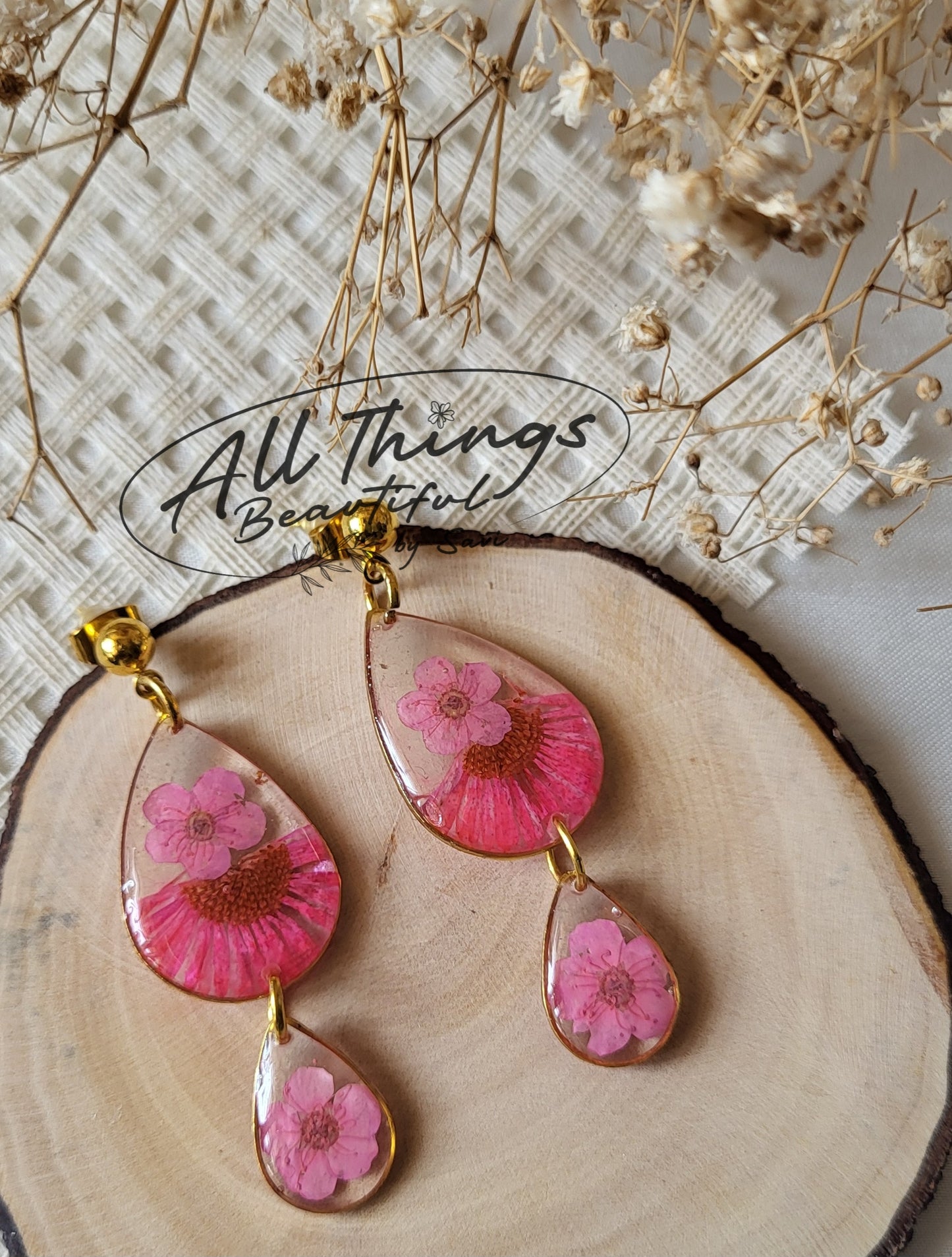 Cherry Bloom Danglers