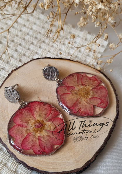 Blooming Rose Danglers