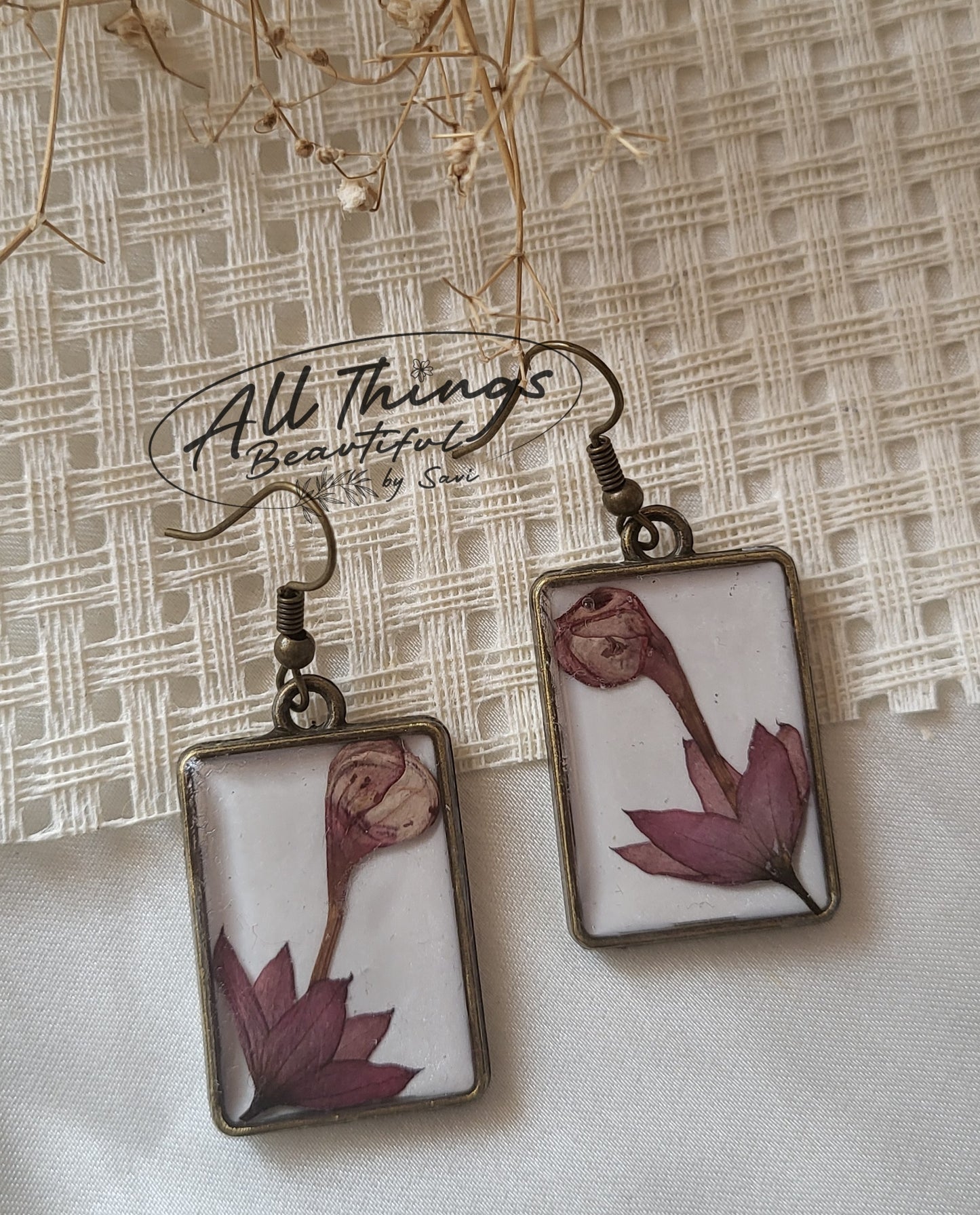 Pink Bloom Tale Earrings