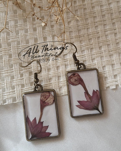 Pink Bloom Tale Earrings