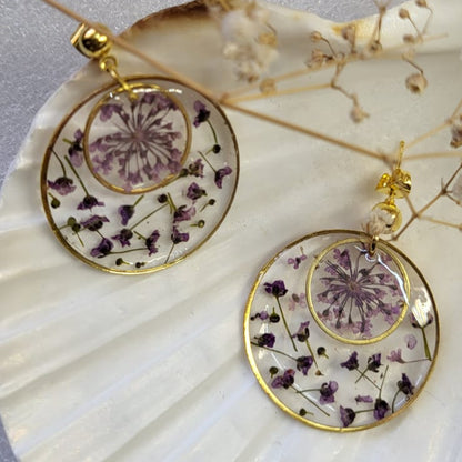 Violet Drift Earring