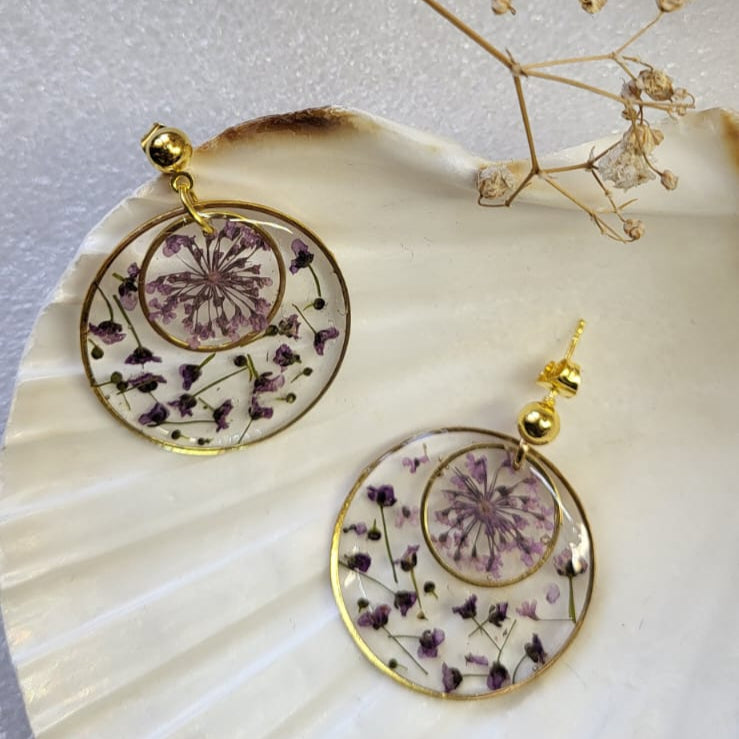 Violet Drift Earring