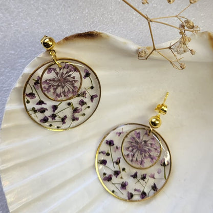 Violet Drift Earring