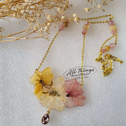 Honey Rose Blush Statement Necklace