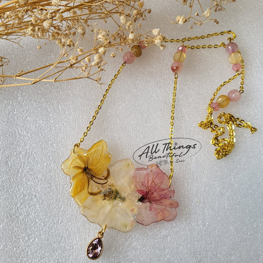 Honey Rose Blush Statement Necklace