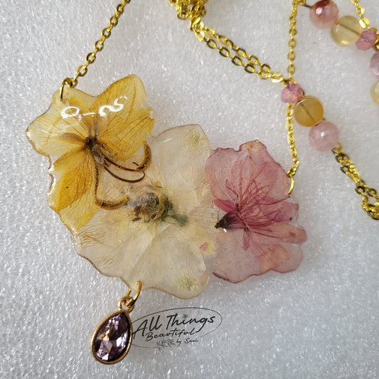 Honey Rose Blush Statement Necklace