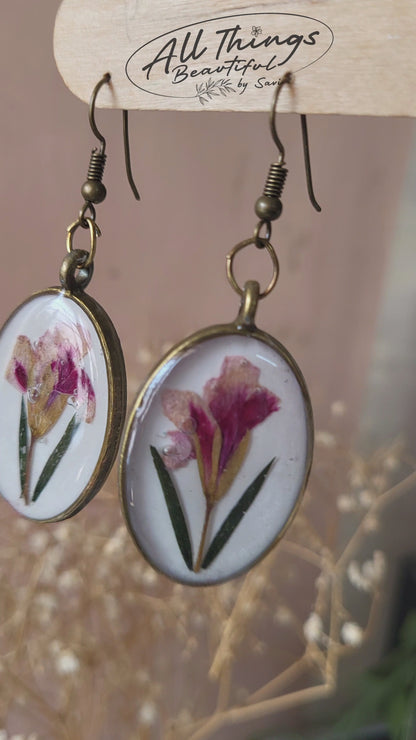 Pink Bloom Tale Earrings