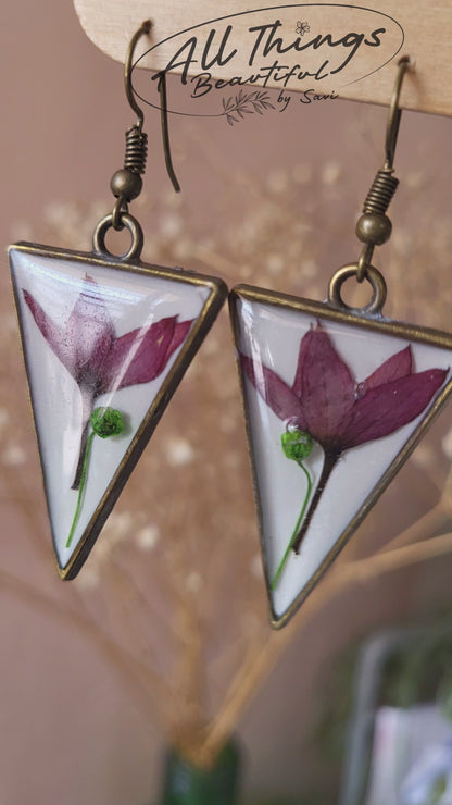 Pink Bloom Tale Earrings
