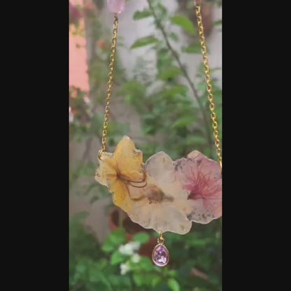 Honey Rose Blush Statement Necklace