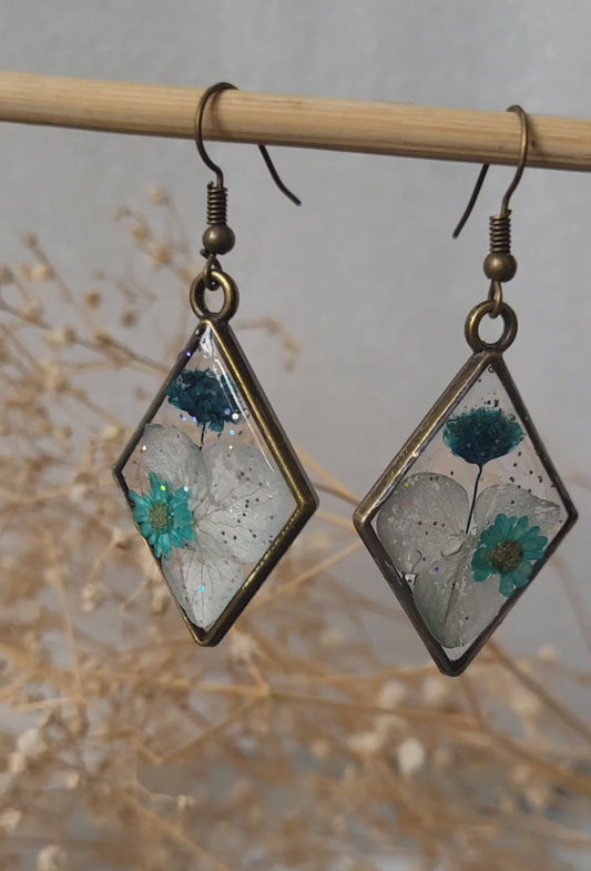 Teal Garden Resin Drops