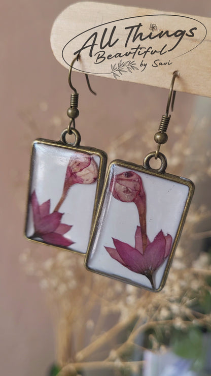 Pink Bloom Tale Earrings
